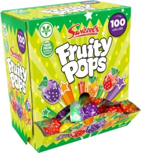 Swizzels Fruity Pops 100 Pack 0 91 Kg Vegan Friendly Sweets