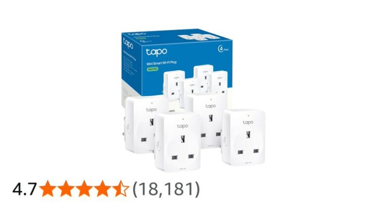 Tapo P100 4 Pack Smart Plug Mini WiFi Plug Works With Alexa And Google