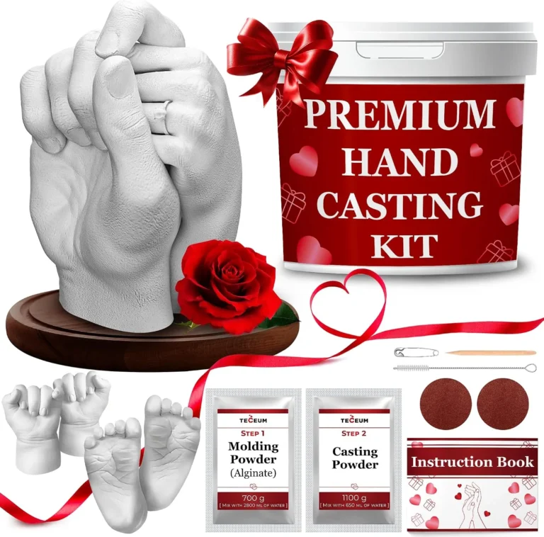 Teceum Hand Casting Kit Unique Gift For Couples Family Babies And Adults