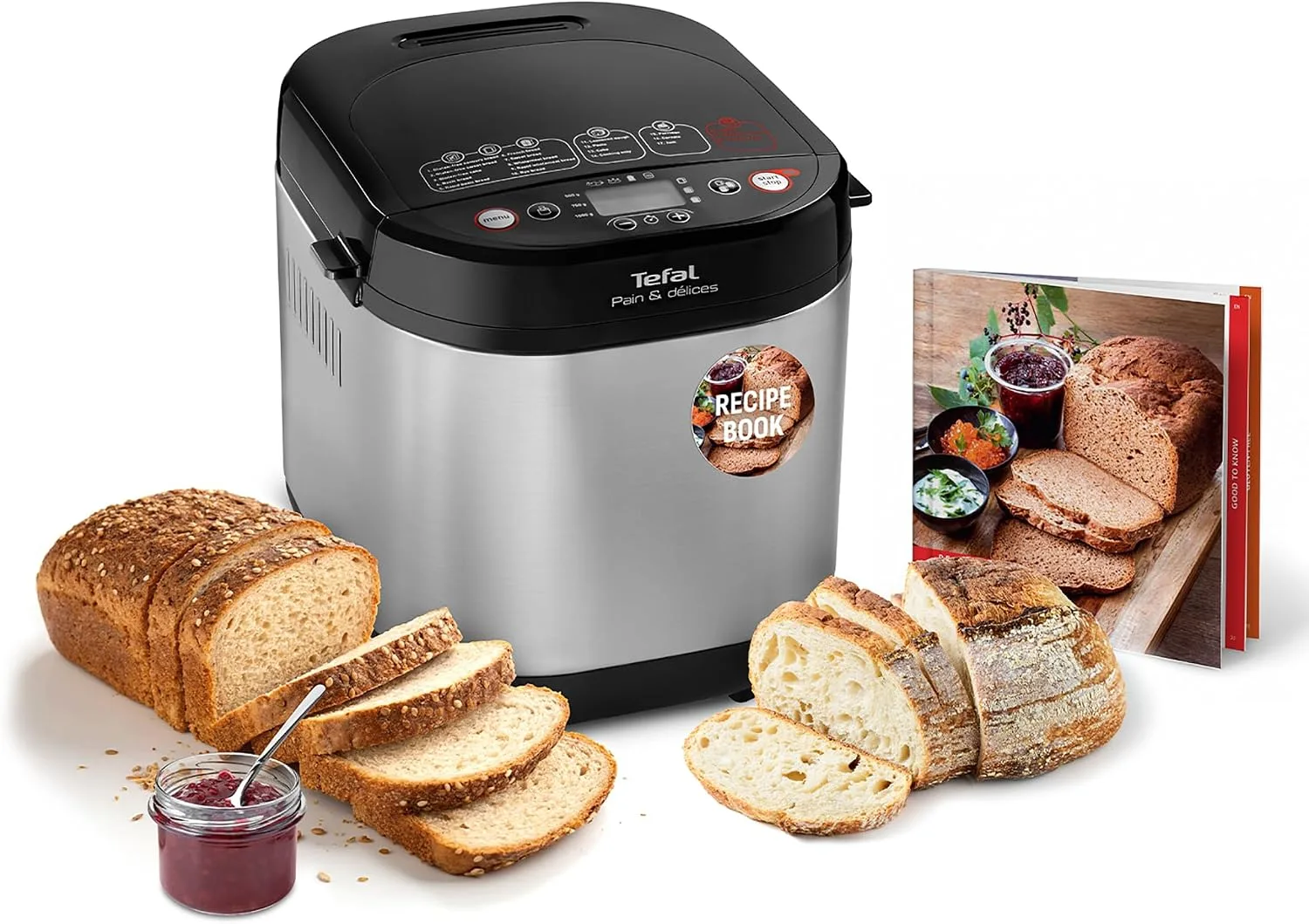 Tefal Bread Maker 20 Automatic Programs 15 Hour Delay Start Compact
