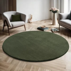 The Carpet Relax Rug Modern Fluffy Short Pile Non Slip Underside Washable Up To