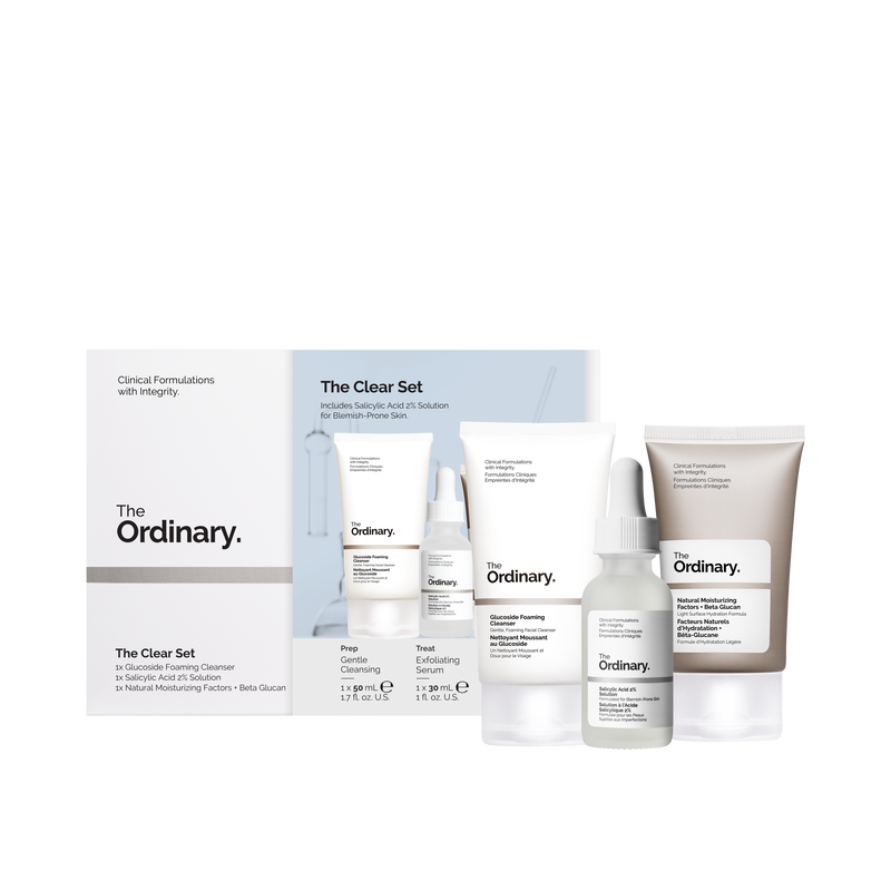 The Ordinary The Clear Set gift set