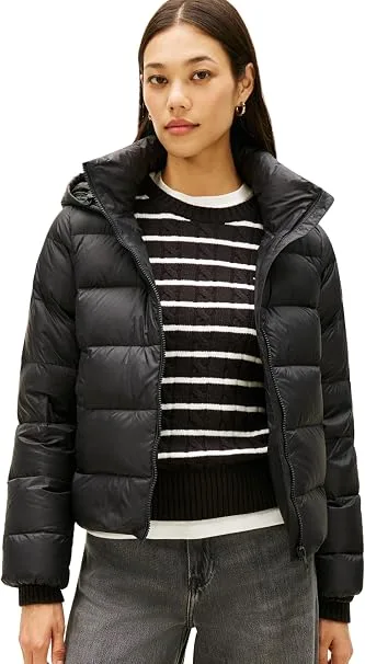 Tommy Hilfiger Women S Down Casual Jacket With Hood