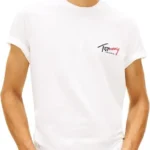 Tommy Jeans Men's TJM Slim Sign Chest Ss Tee Ext Dm0dm22538 S/S T-Shirt