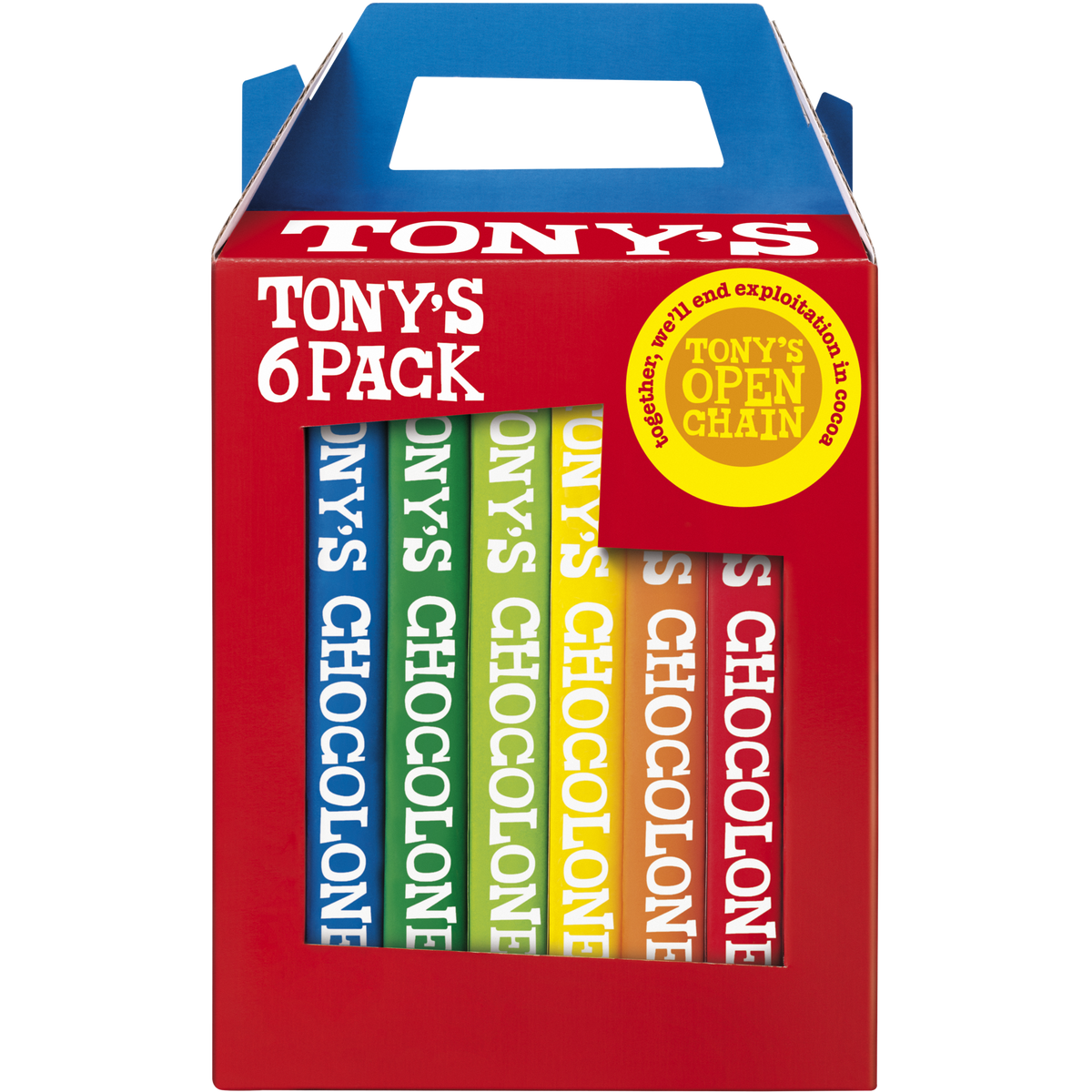 Tony’s Chocolonely Rainbow 6 Pack
