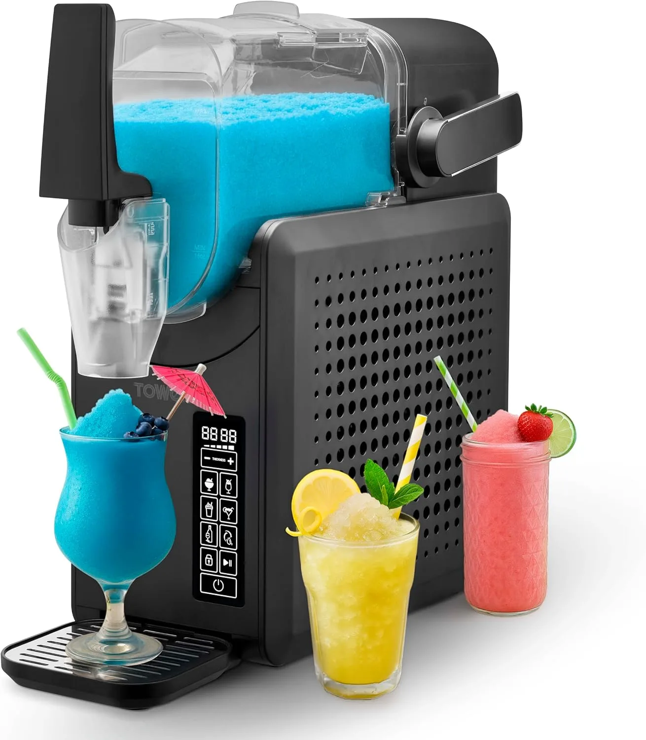 Tower Frozen Drink Slushie Maker With Digital Display And 5 Drink Pre Sets Slush