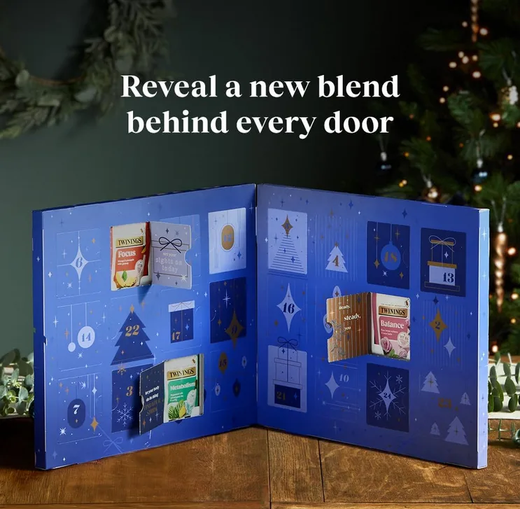 Twinings Tea Advent Calendar 2026 24 Days 24 Enveloped Tea Bags