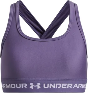 Under Armour Girls Crossback Sports Bra Purple Xs