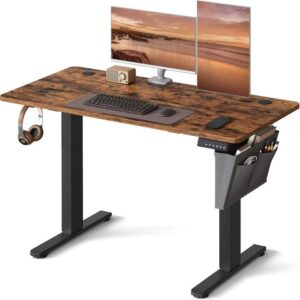 Vasagle Electric Standing Desk Height Adjustable 140 X 60 Cm 4 Presets