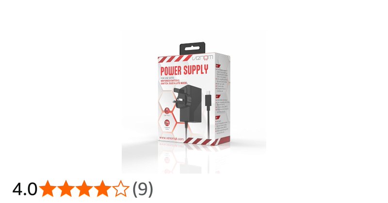 Venom Switch 2 Fast Charge 60w Power Adaptor Nintendo Switch 2
