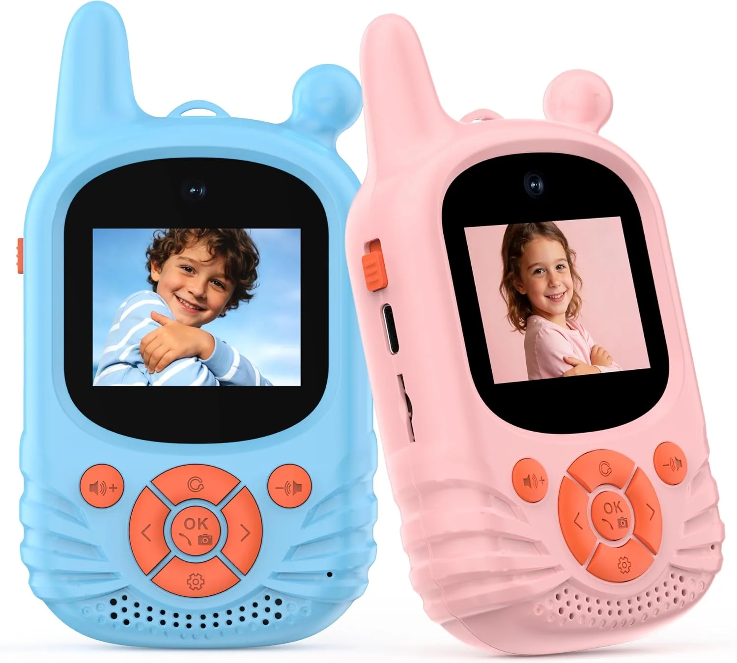 Video Walkie Talkies For Kids Dual Hd Camera 2 Pack Rechargeable Toys Walkie Tal