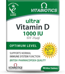 Vitabiotics Ultra Vitamin D3 1000iu Vitamin D3 Tablets 96 Tablets