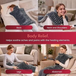 Vonhaus Heat Pad For Back Neck And Shoulder Pain Relief With Digital Control