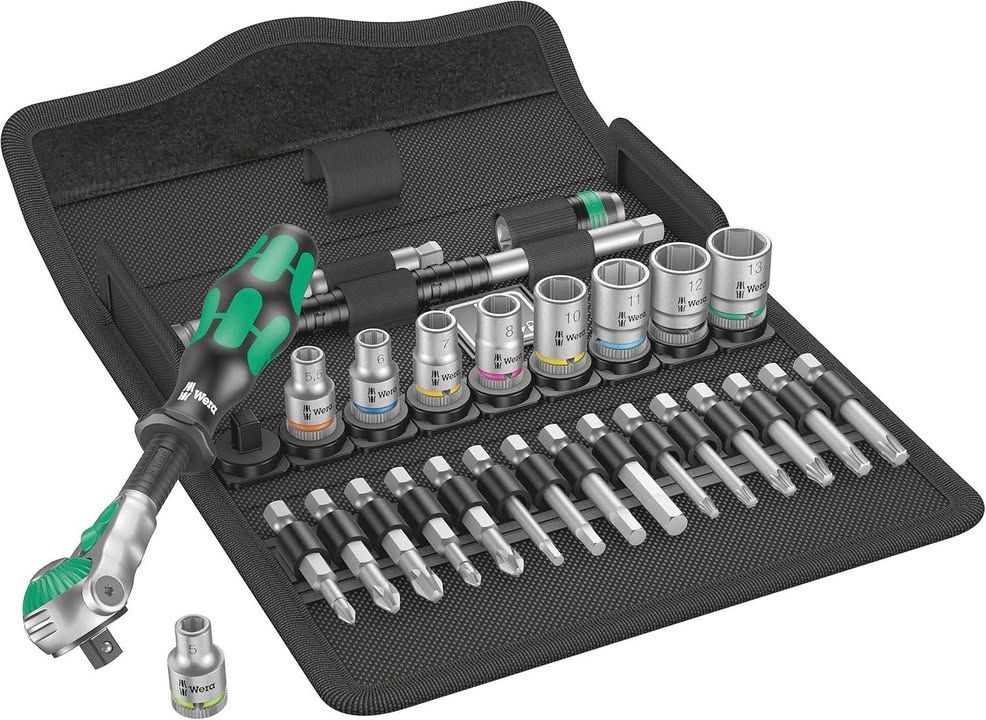 Wera 8100 Sa 6 1 4 Zyklop Speed Ratchet Set 28pc 05004016001