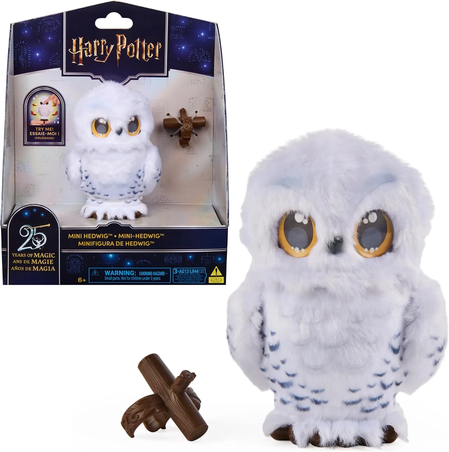 Wizarding World Harry Potter Interactive Mini Hedwig Owl Toy With Sounds And Hea