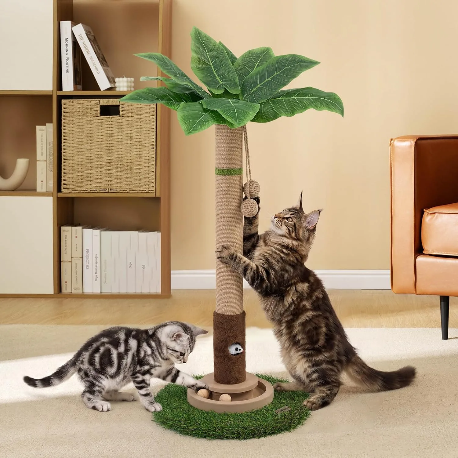 Woochpet Cat Scratching Post 35 Tall Cat Scratcher Tree Tower Scratching Posts F