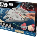 WoodWorX: Star Wars Millenium Falcon | 3D Wooden Model Kit | Build, Paint, Stick & Play | Model Kit for Kids Aged 5+
