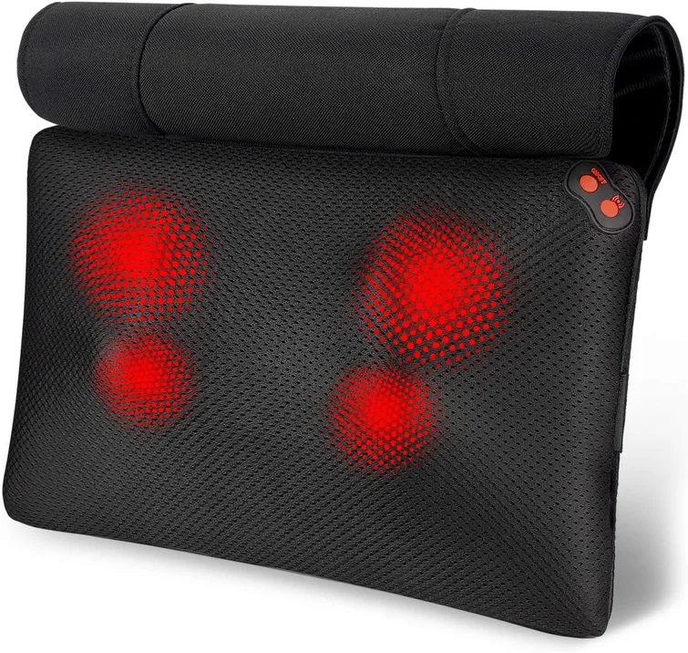 Woqqw Back Massager With Heat Shiatsu Massage Pillow