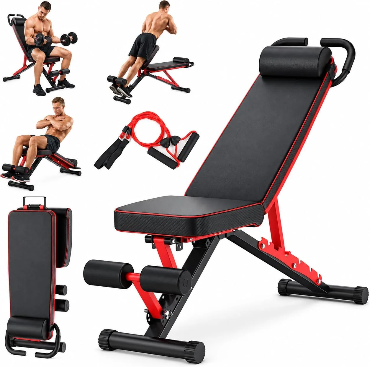 Workout Bench For Home Gym Folable Adjustable Bench 98 Pre Assembled