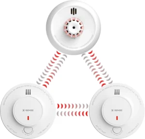 X Sense Interlinked Smoke And Heat Alarm Bundle 10 Year Battery Hs21