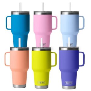 Yeti Rambler 42 Oz 1 2l Straw Mug Tropical Pink