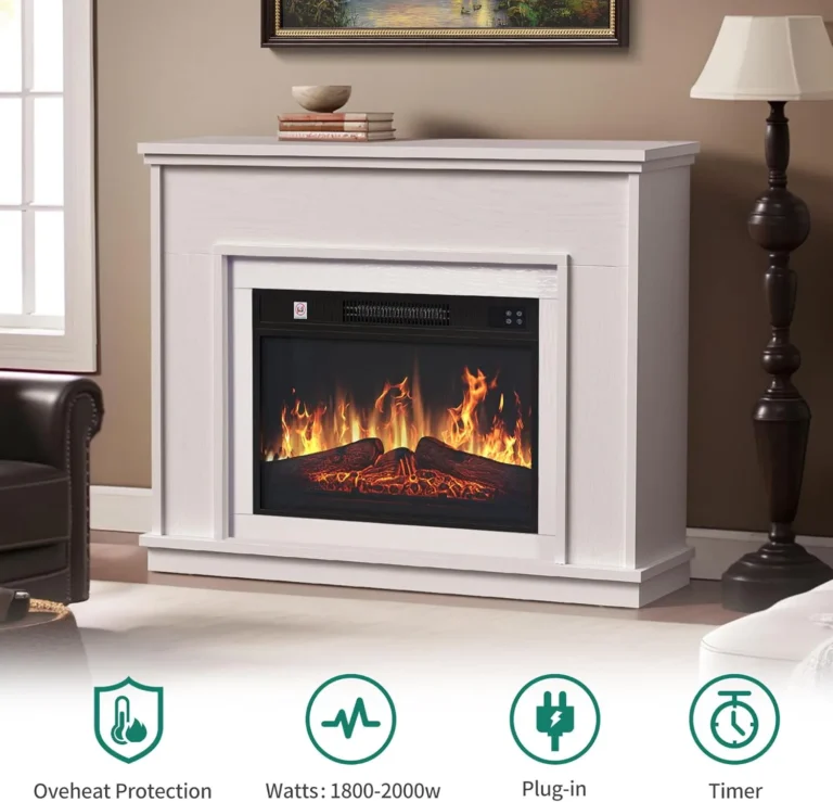Yitahome Fireplace White Electric Fireplace And Surround Fireplace Suite 39 With