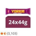 Yorkie Raisin & Biscuit Chocolate Bar - Chunky & Substantial, 44g | Multipack of 24