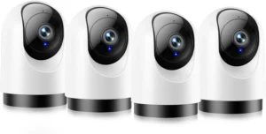 Yoton Ws03 2k 3mp Ptz 2 4g 5g WiFi Indoor Security Cam Pet Camera 4 Pack