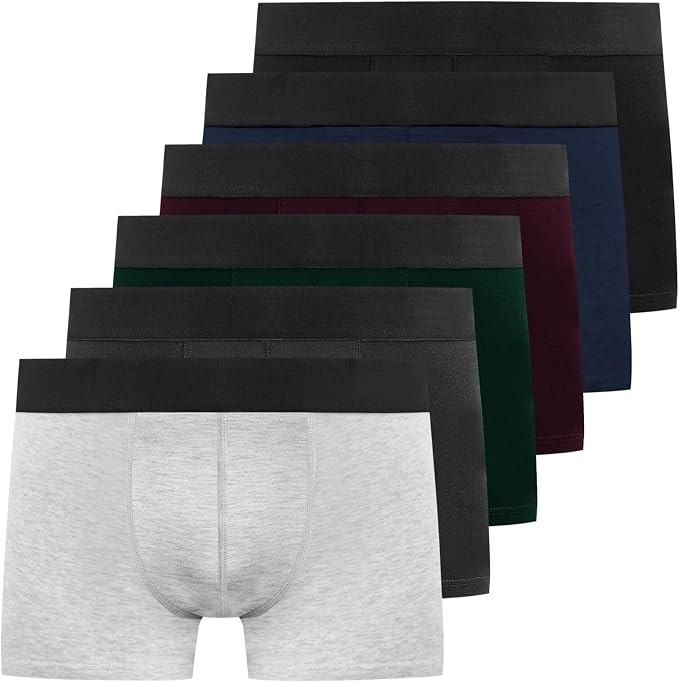Youshow Mens Boxers 6 12 Pack Mens Underwear Hipsters Cotton Pants Trunks