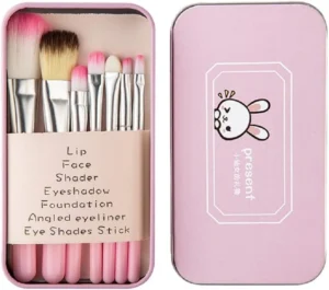 Zhiye Children Makeup Brushes 7pcs Makeup Brush Set Foundation Eyebrow Eyeliner