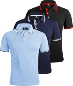 Zity 3 Pack Mens Polo Shirts Short Sleeve Golf Polo Shirts For Men Adult Outdoor